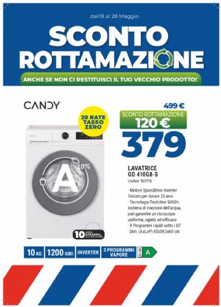 LAVATRICE CANDY GD410G8-S